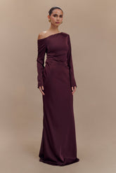Avery Long Sleeve Maxi Dress - Plum